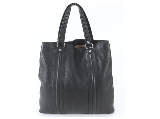 Sac cabas Gucci en cuir noir