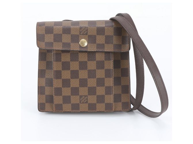 Bolsa de Ombro Louis Vuitton Damier Pimlico em couro Marrom