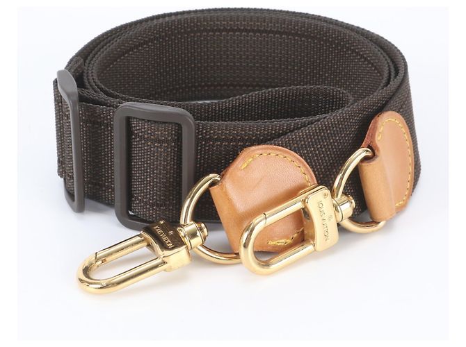 Louis Vuitton Leather Shoulder Strap Brown