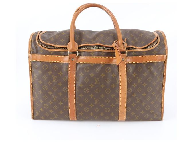 Louis Vuitton Monogram Sac Chasseur 55 Boston Bag Marron