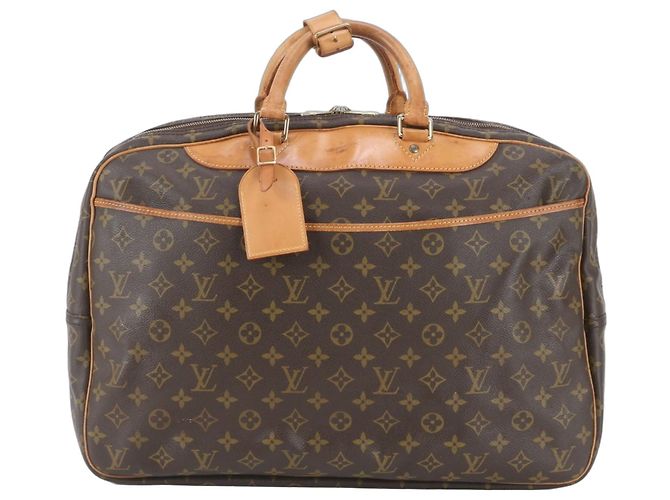Bolsa Boston Louis Vuitton Monogram Alizé 24H em couro Marrom