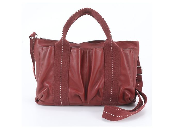 Hermès Hermes Caravan Horizontal PM Lederhandtasche Rot