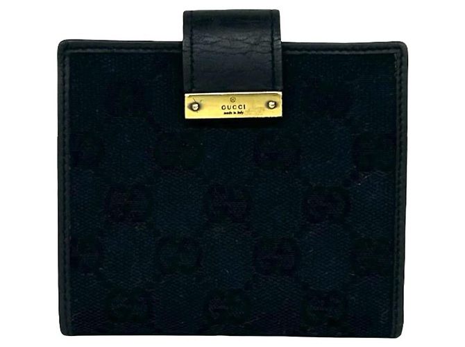 Cartera bi-fold Gucci negra Negro
