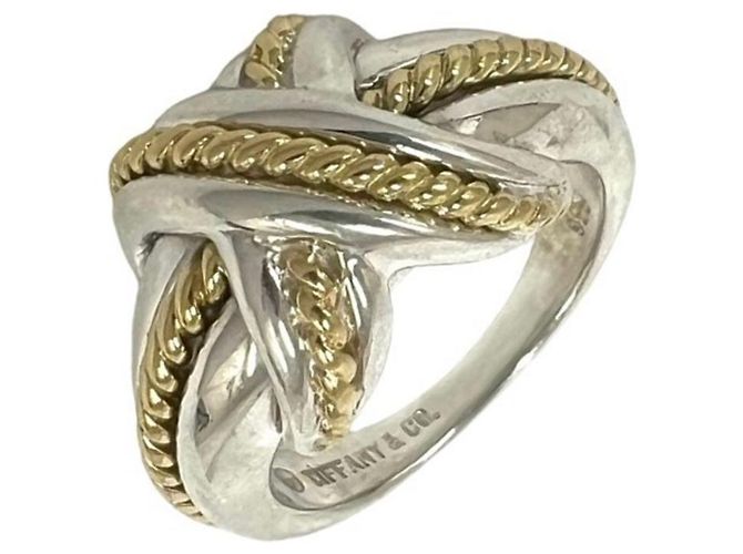 Autre Marque Anello Vintage Signature Tiffany & Co. Argento D'oro