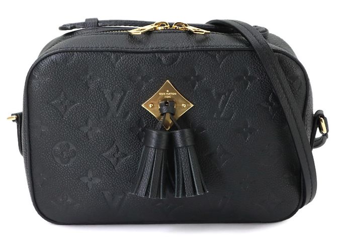 Borsa a spalla Louis Vuitton Monogram Empreinte Saintonge Nero