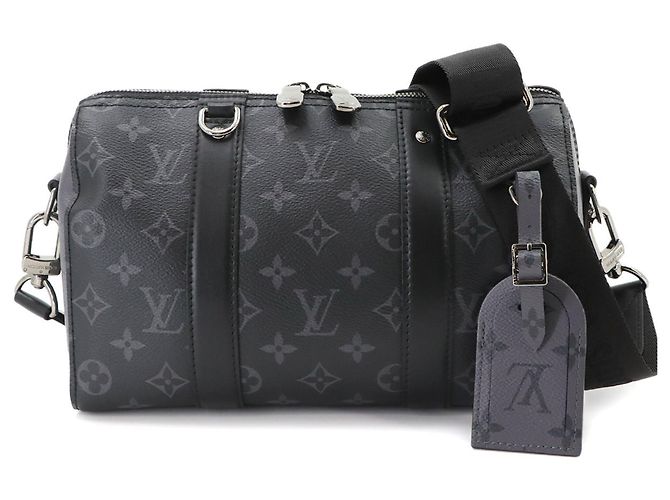 Louis Vuitton Monogram Eclipse Reverse City Keepall Shoulder Handbag