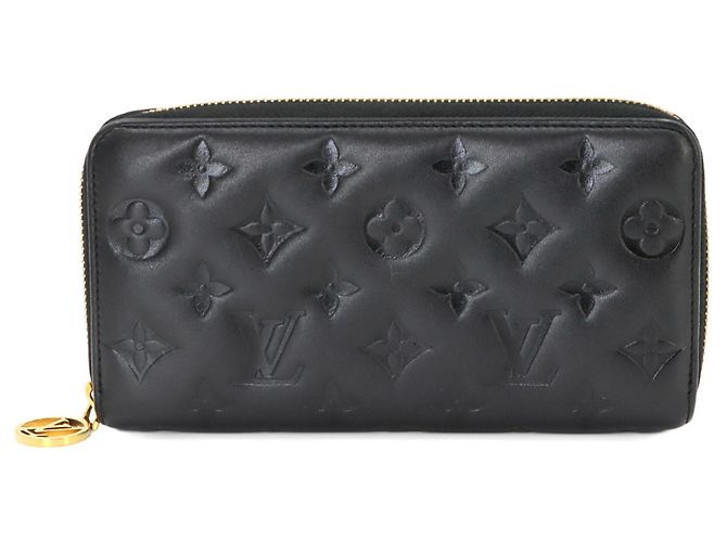 Louis Vuitton Monogram Coussin Zippy Geldbörse Schwarz