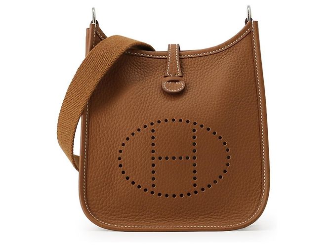 Hermès Sac à épaule Hermes Evelyne TPM Doré