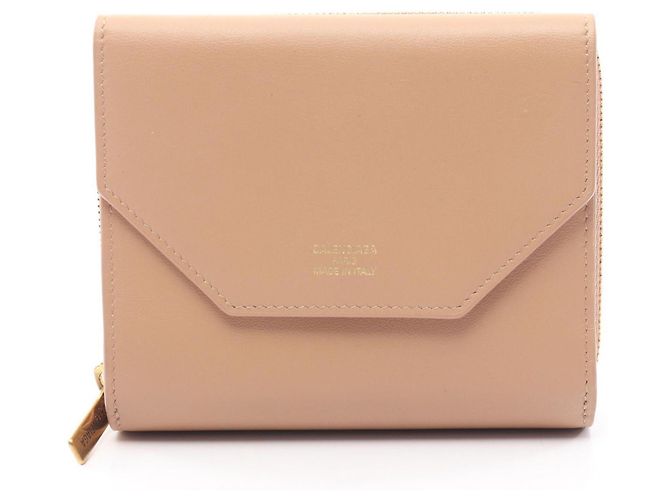 Balenciaga Envelope Tri-fold Geldbörse Beige