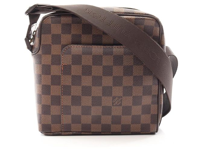 Borsa a tracolla Louis Vuitton Olaf PM Marrone Damier ebene