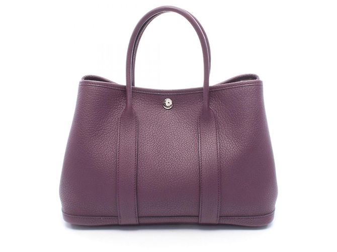Hermès Saco Tote Hermes Garden Party TPM Roxo