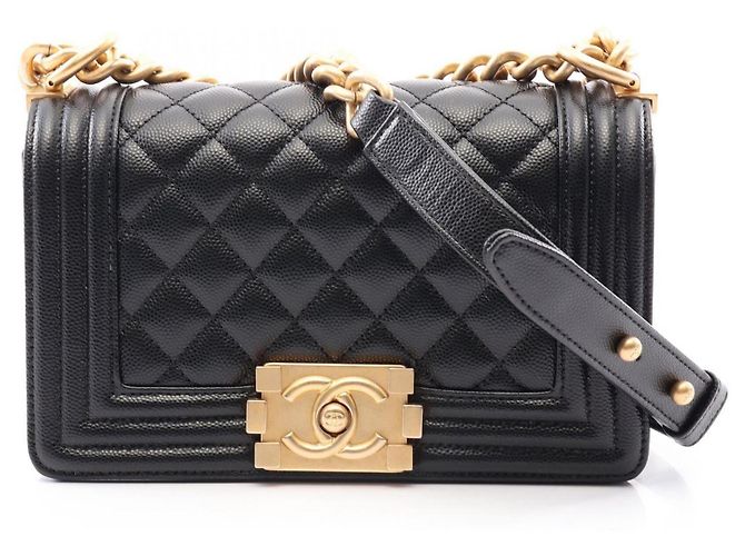 Borsa a tracolla Chanel Boy Small in nero