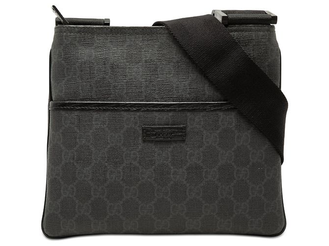Borsa a tracolla Gucci Black GG Supreme Nero