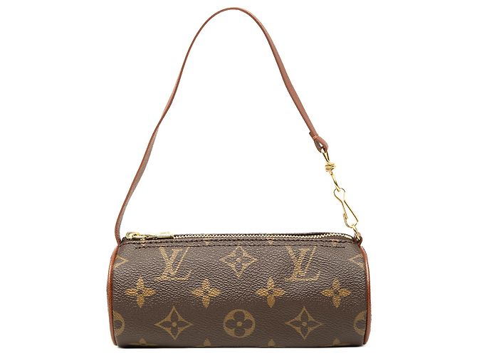 Louis Vuitton Brown Monogram Papillon Pochette Marrone
