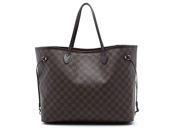 Louis Vuitton Brown Damier Ebene Neverfull GM Marrone