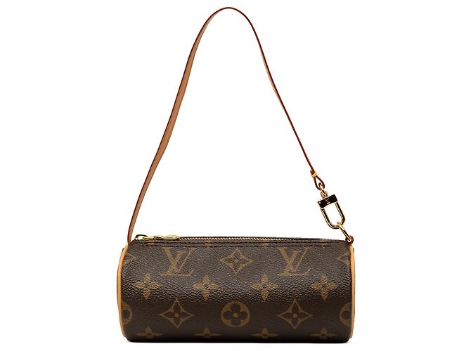 Louis Vuitton Brown Monogram Papillon Pochette Marron