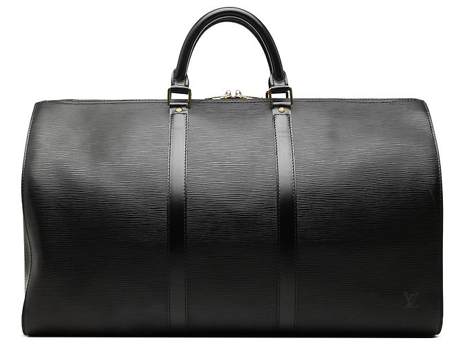 Louis Vuitton Black Epi Keepall 50 Nero