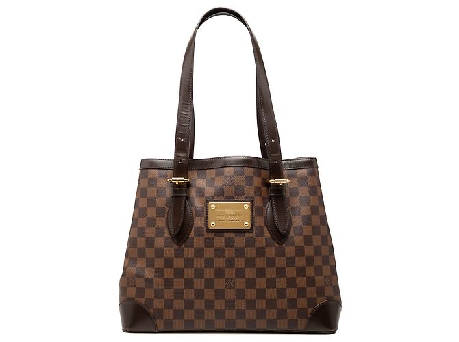 Louis Vuitton Brown Damier Ebene Hampstead MM Marrone
