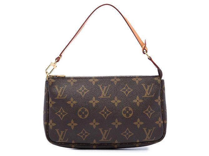 Louis Vuitton Brown Monogram Pochette Accessoires Marrom