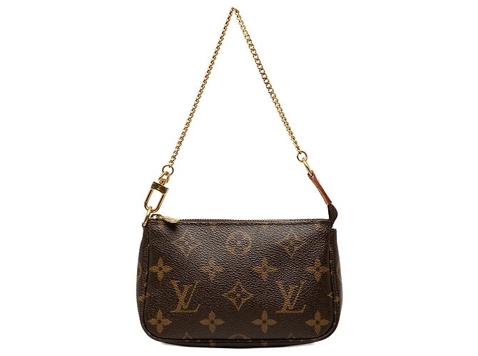 Louis Vuitton Brown Monogram Mini Pochette Accessoires Marrom
