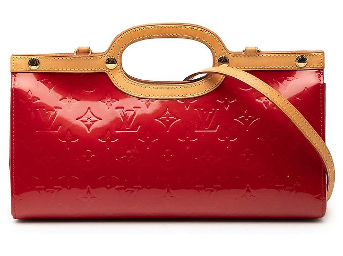 Louis Vuitton Red Monogram Vernis Roxbury Drive Rouge
