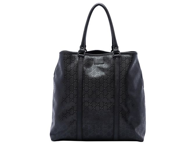 Tote Vertical Gucci Joy com Impressão GG Preta Preto