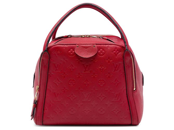 Louis Vuitton Red Monogram Empreinte Marais MM Rot