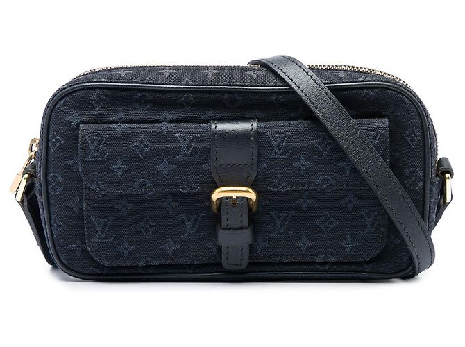 Louis Vuitton Blue Monogram Mini Lin Juliette MM Azul Azul marinho