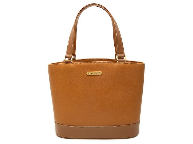 Tote Burberry em couro marrom
