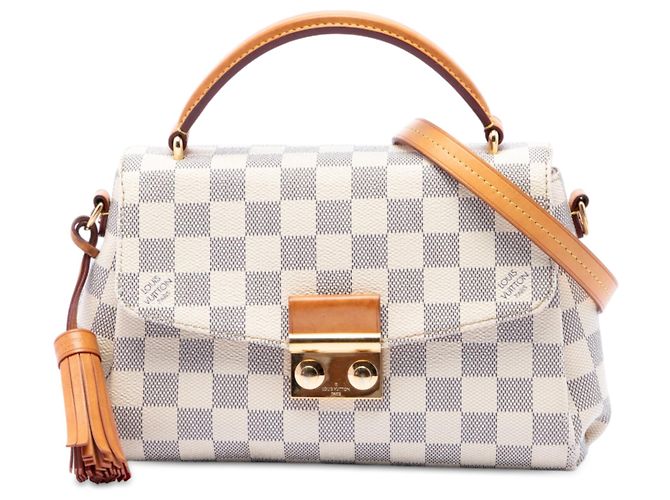 Louis Vuitton White Damier Azur Croisette Blanc