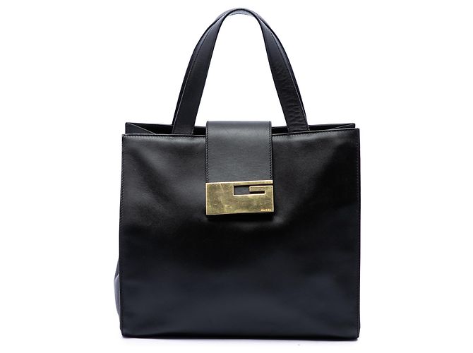 Bolsa Gucci em couro de bezerro preto