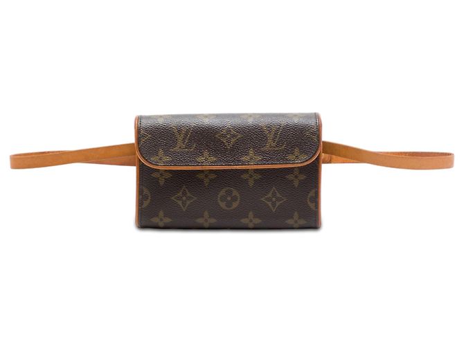 Louis Vuitton Brown Monogram Pochette Florentine Marrone