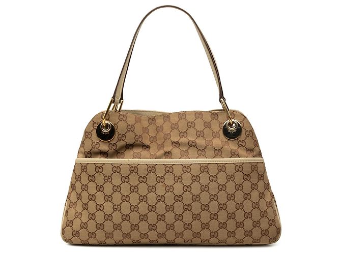 Sac à épaule Gucci Beige GG Canvas Eclipse
