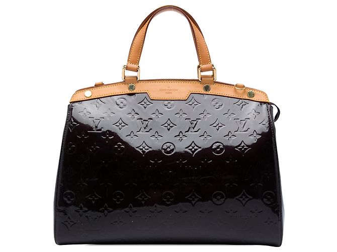 Louis Vuitton Purple Monogram Vernis Brea GM Roxo