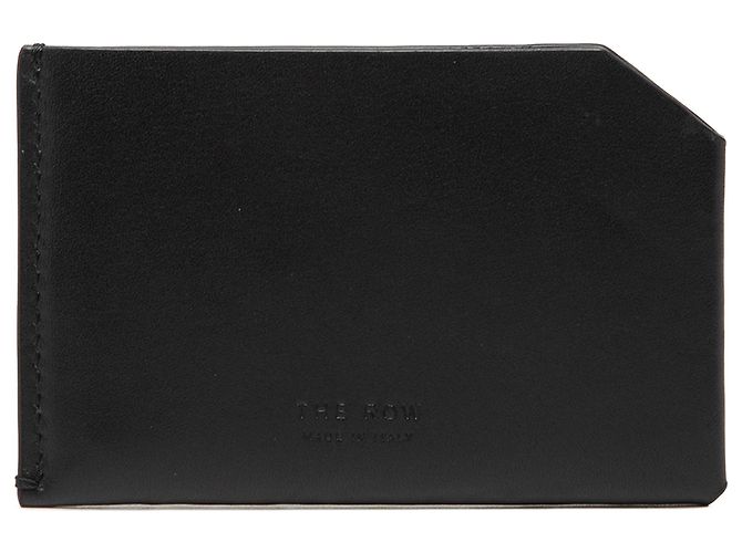 The Row Black Leather Card Holder