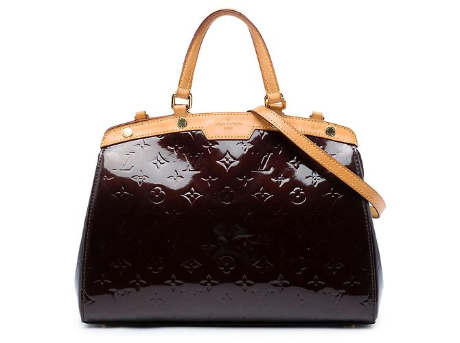 Louis Vuitton Purple Monogram Vernis Brea MM Lila