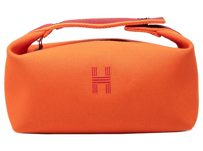 Funda Hermès Orange Small Toile Bride A Brac Naranja