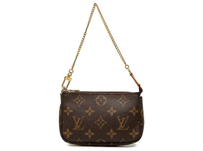 Louis Vuitton Brown Monogram Mini Pochette Accessoires Marrom