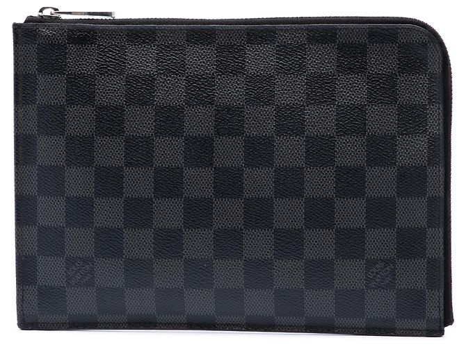 Louis Vuitton Black Damier Graphite Pochette Jour PM Nero