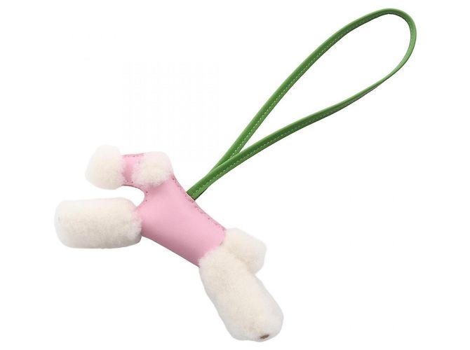 Charm de sac Hermès Buddy Rose et Vert