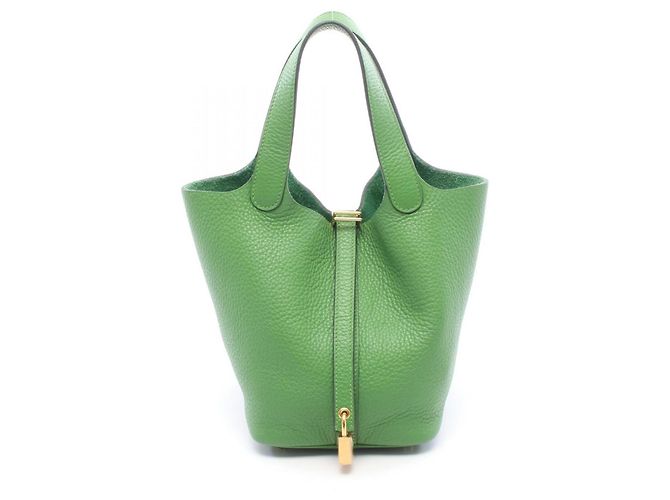 Hermès Hermes Picotin Lock PM Handtasche Grün