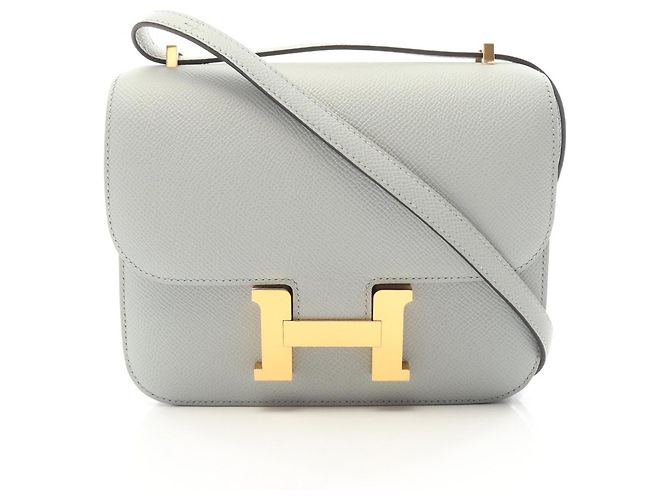 Hermès Bolso de hombro Hermes Constance 3 Mini Blue Glacier Azul