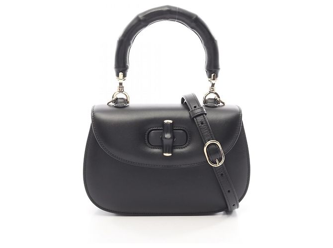 Sac à main 2-Way Small Gucci Bamboo 1947 Noir