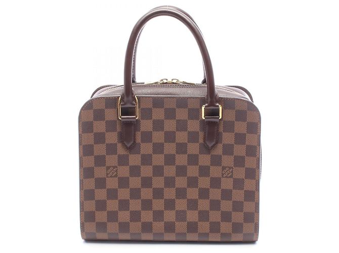 Bolsa de mão Louis Vuitton Triana Marrom Damier ebene