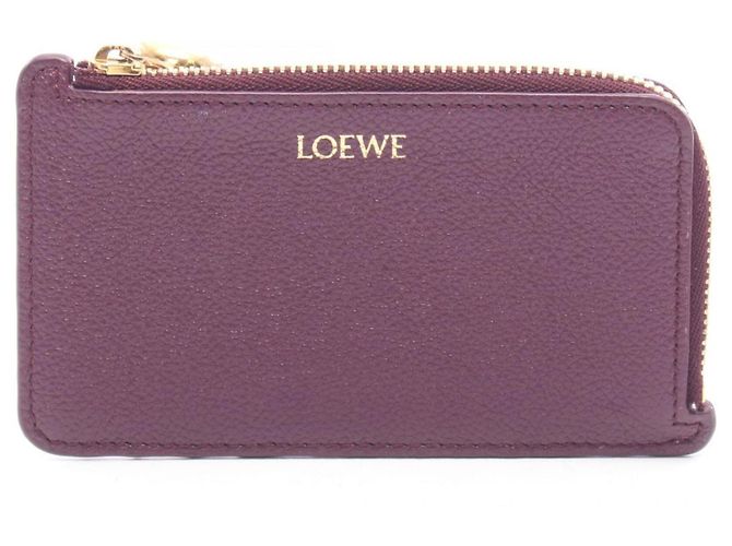 Loewe Purple Leather Card Case
