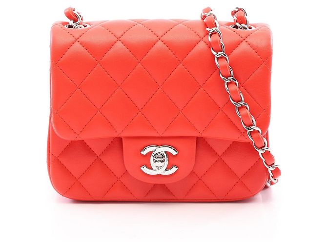 Borsa a tracolla Chanel Mini Matelassé Rosso