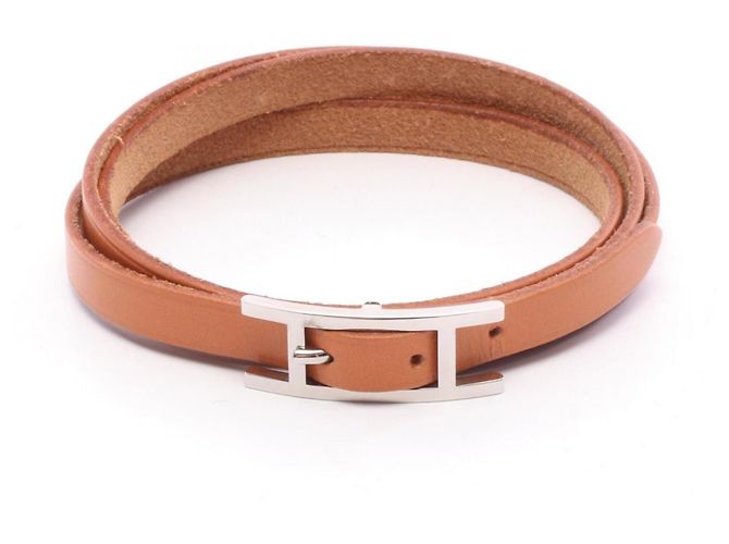 Hermès Pulsera Long Charm Hermes Api 3 Castaño