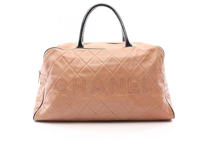 Borsa Bowling Chanel Matelassé Nero Beige