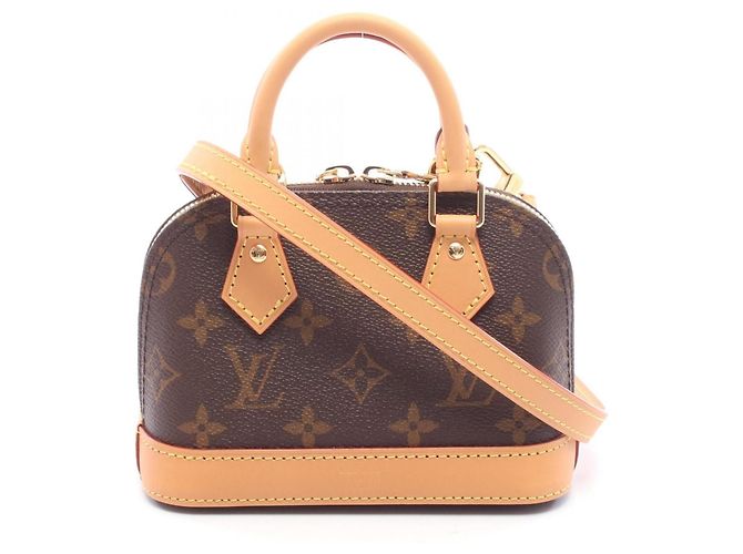 Louis Vuitton Nano Alma Monogram Handtasche Braun