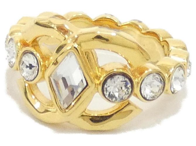 Anel banda Chanel AB9933 Dourado